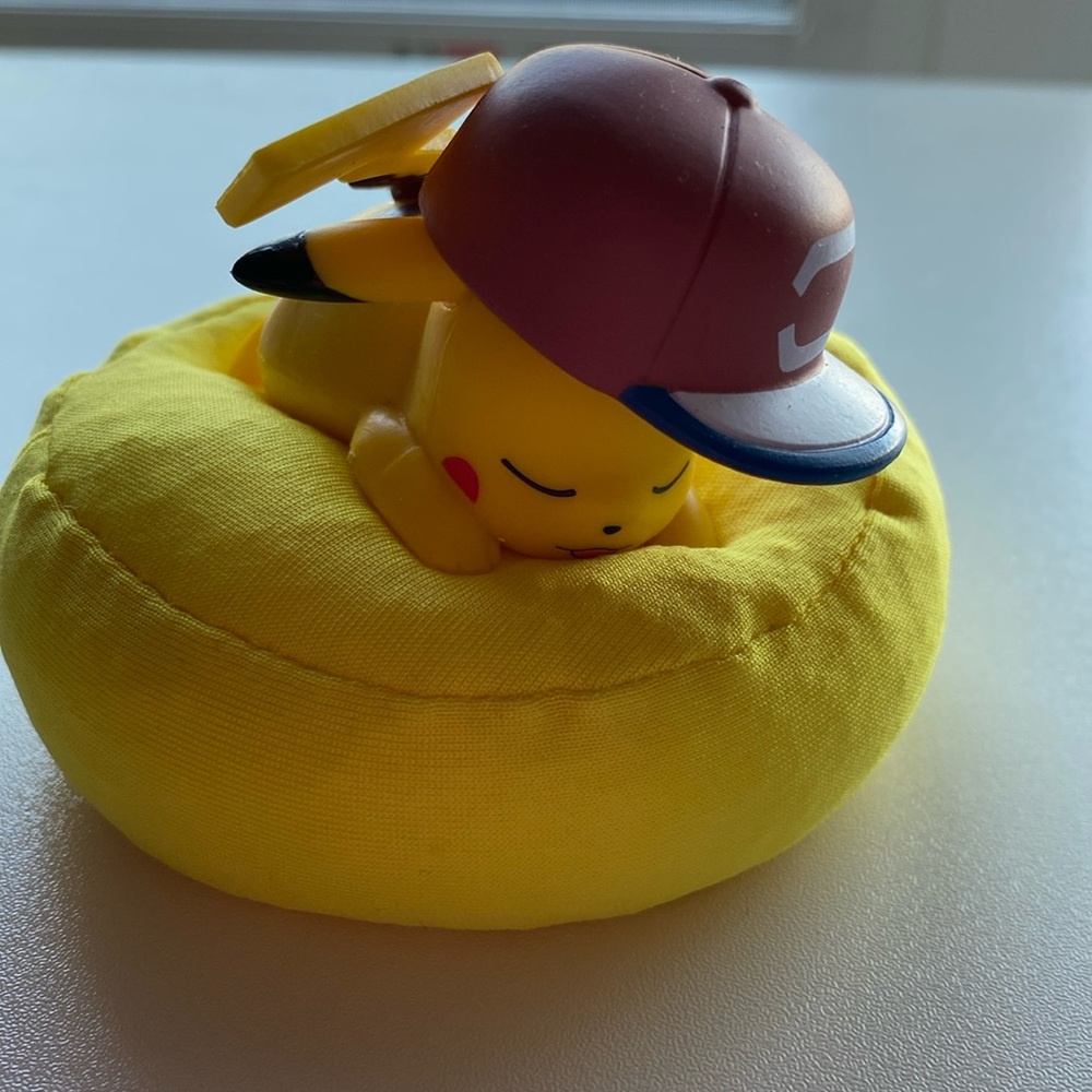 Pikachu sleeping figure